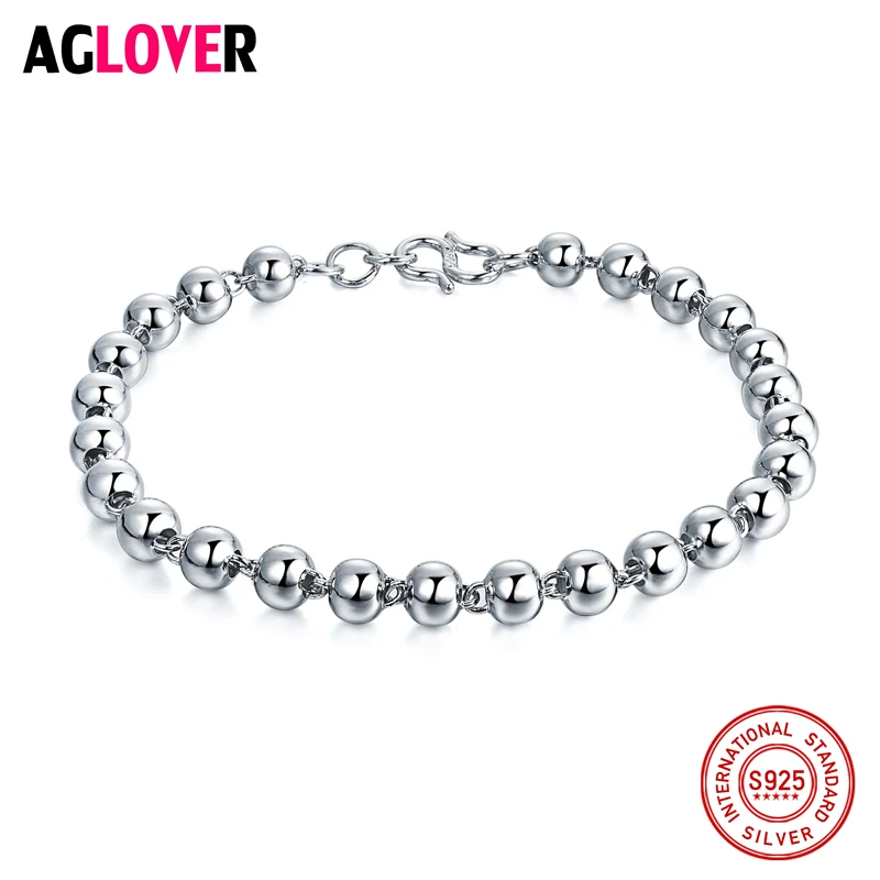 Italy Polishing Craft 925 Sterling Silver 4/5/6mm Beads Charm Strand Bracelets Woman Fashion Brand Jewelry
Italy Polishing Craft 925 Sterling Silver 4/5/6mm Beads Charm Strand Bracelets Woman Fashion Brand Jewelry