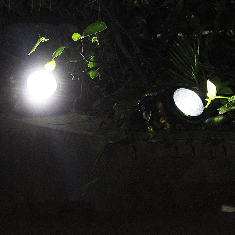 Творческий 4 LED Панель Солнечный камень газон огни Водонепроницаемый открытый