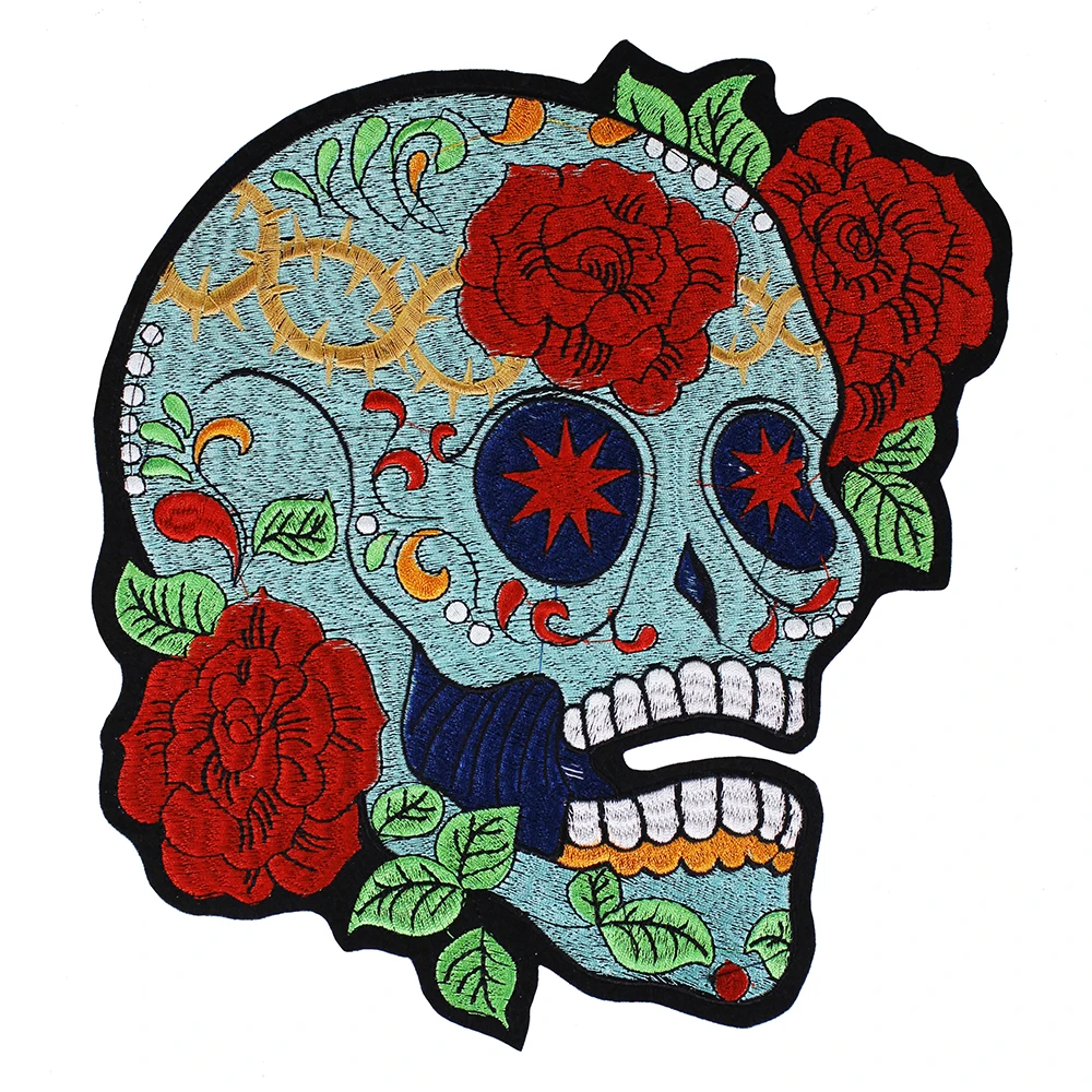 10pieces Fashion Skull Rose Embroidery Patches Iron on Applique Back Patches Sticker Garment Bags Badge Crafts
10pieces Fashion Skull Rose Embroidery Patches Iron on Applique Back Patches Sticker Garment Bags Badge Crafts