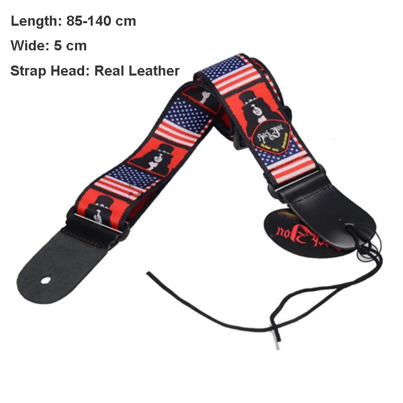 85-140 cm Adjustable Nylon Strap Thickness for (electric) Guitars Bass double layer genuine leather head guitarra belt printing
85-140 cm Adjustable Nylon Strap Thickness for (electric) Guitars Bass double layer genuine leather head guitarra belt printing