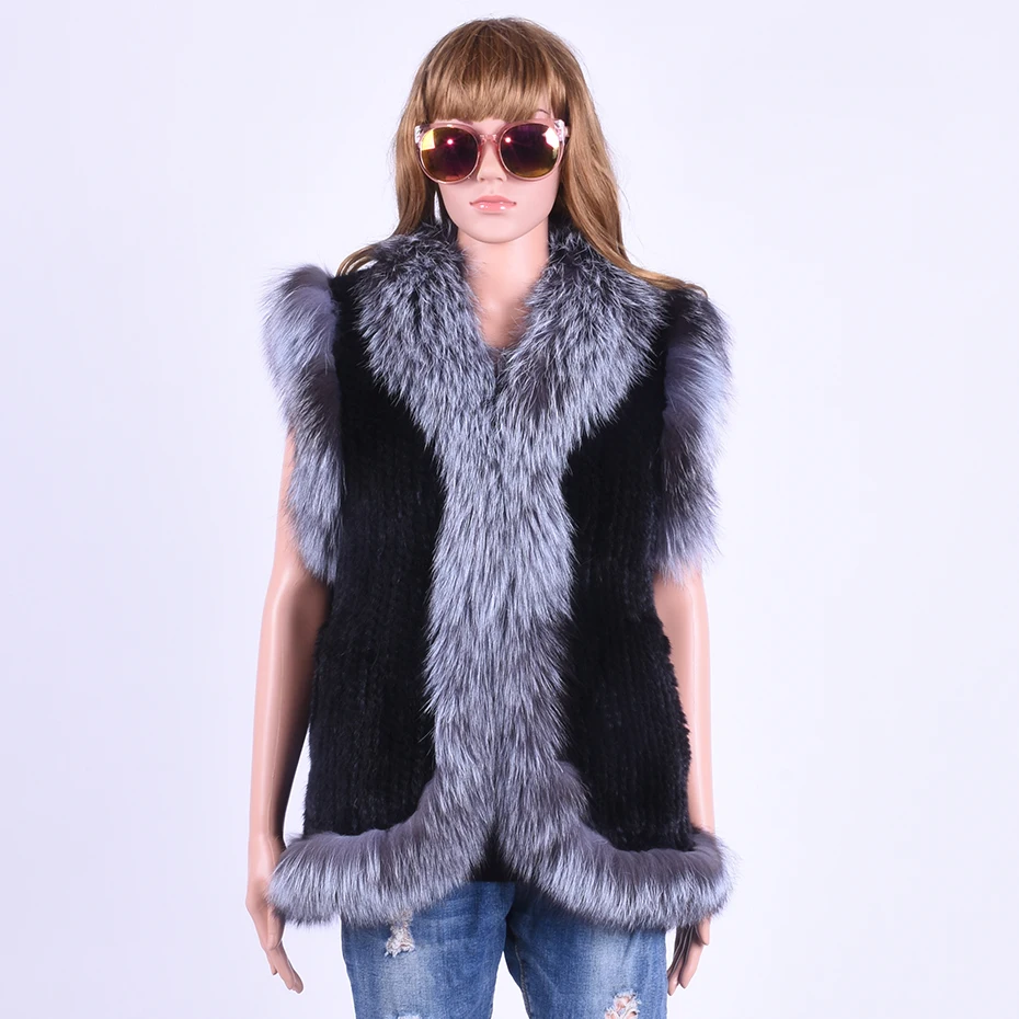 Large Size Autumn And Winter A Woman's Mink Fur Knitted Vest Sleeveless Fox Wool Splice Vest Black A Russian Woman's Fur Coat
Large Size Autumn And Winter A Woman's Mink Fur Knitted Vest Sleeveless Fox Wool Splice Vest Black A Russian Woman's Fur Coat