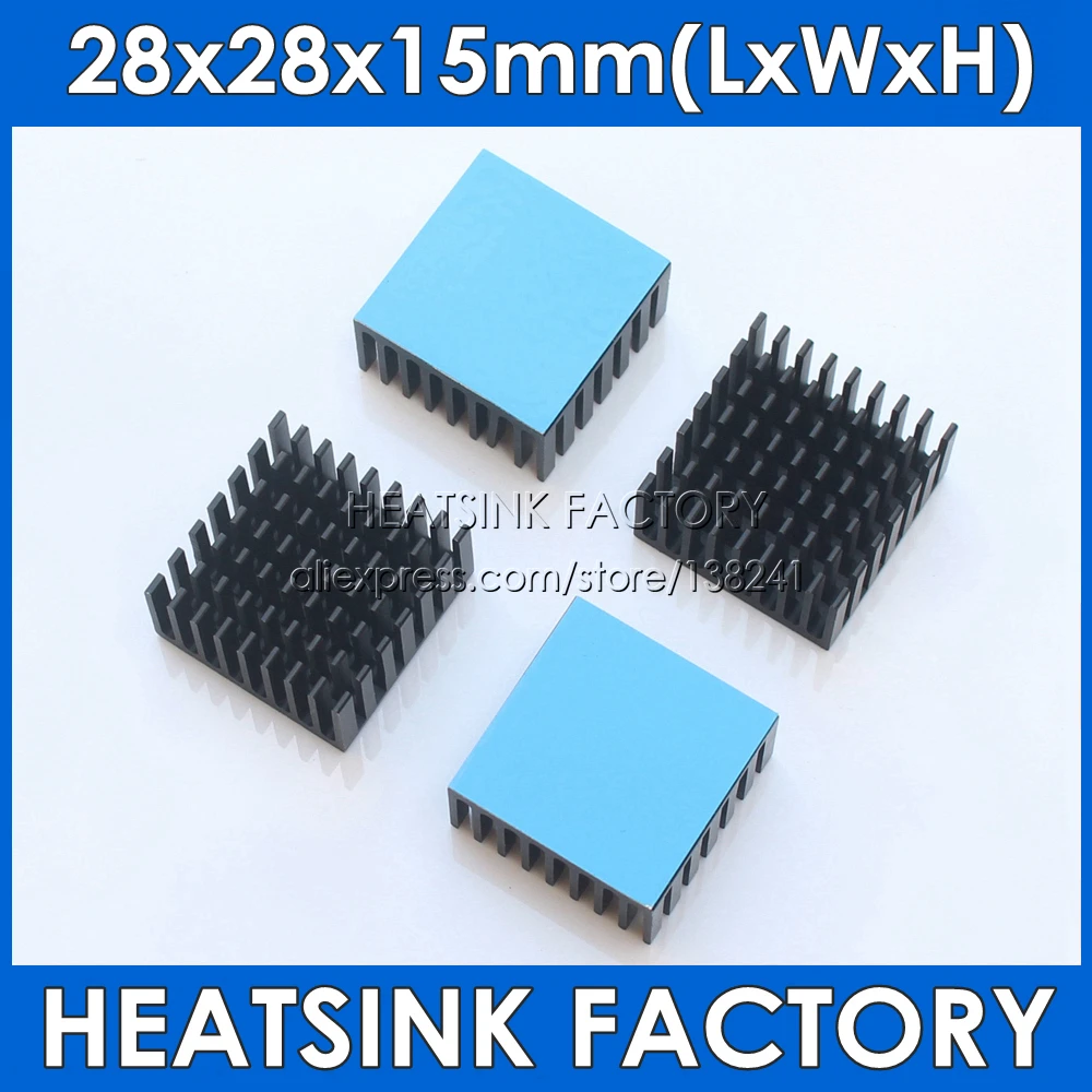 Heatsink Factory 4pcs/lot 28x28x15mm Heat Sinks Raspberry Pi Copper Cooling Pad Heat Sink Radiator Cooling Kit Cooler
Heatsink Factory 4pcs/lot 28x28x15mm Heat Sinks Raspberry Pi Copper Cooling Pad Heat Sink Radiator Cooling Kit Cooler