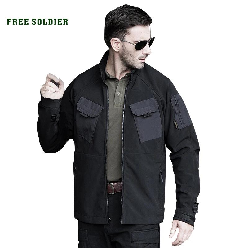 FREE SOLDIER Warrior slim fit tactic men's military soft-shell jacket with shell lining
FREE SOLDIER Warrior slim fit tactic men's military soft-shell jacket with shell lining