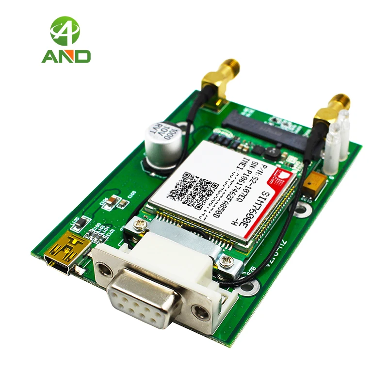 LTE CAT4 4G 3G 2G GSM GPRS GNSS SIM7600E PCIE к RS232 DB9 мини USB интерфейс Поддержка по команде TCP IP |