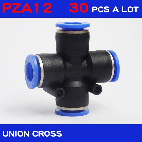 HIGH QUALITY 30Pcs a lot PZA12, 12mm Tube OD 4 Way Cross Style Pneumatic Quick Fitting pneumatic Connector PZA12
HIGH QUALITY 30Pcs a lot PZA12, 12mm Tube OD 4 Way Cross Style Pneumatic Quick Fitting pneumatic Connector PZA12