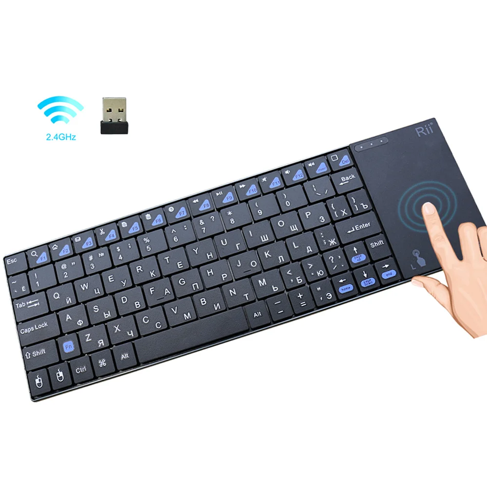 Rii mini i12 Ultra Slim QWERTY 2.4G Wireless Keyboard With Touchpad Multifunction For PS4 HTPC PC Smart TV IPTV Android TV Box
Rii mini i12 Ultra Slim QWERTY 2.4G Wireless Keyboard With Touchpad Multifunction For PS4 HTPC PC Smart TV IPTV Android TV Box