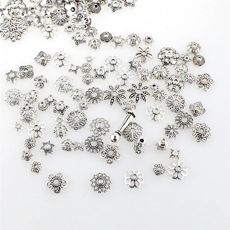 100g/bag Mixed Silver Gold Color Flower Beads Cap For DIY Jewelry Making Finding Needlework Tibetan Antique DIY Bead Cap
100g/bag Mixed Silver Gold Color Flower Beads Cap For DIY Jewelry Making Finding Needlework Tibetan Antique DIY Bead Cap
