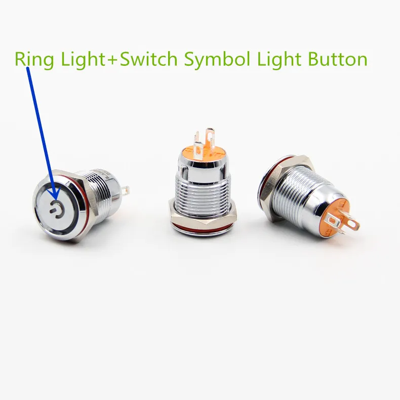1PCS/ YT1770B Hole Size12mm Metal Self-locking Push Switch 5-24V 5 Colors Ring Light+Switch Symbol Light/cambered surface button
1PCS/ YT1770B Hole Size12mm Metal Self-locking Push Switch 5-24V 5 Colors Ring Light+Switch Symbol Light/cambered surface button