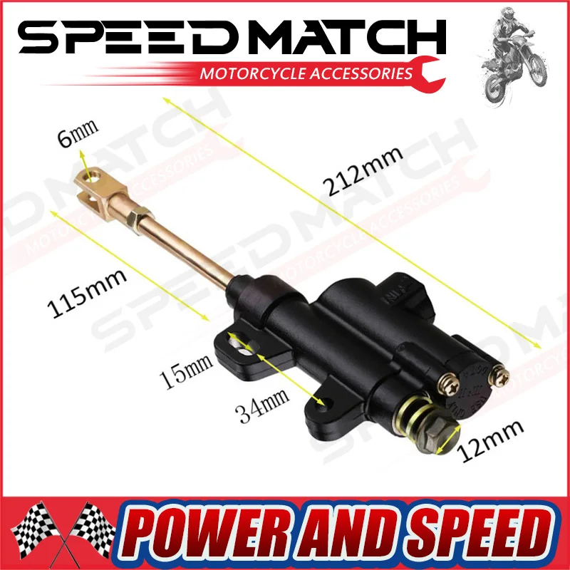 Sportbike Pit Bike Rear Motorcycle Universal Cylinder Rear Foot Brake Master Hydraulic Pump Foot Brake for Kawasaki Black
Sportbike Pit Bike Rear Motorcycle Universal Cylinder Rear Foot Brake Master Hydraulic Pump Foot Brake for Kawasaki Black