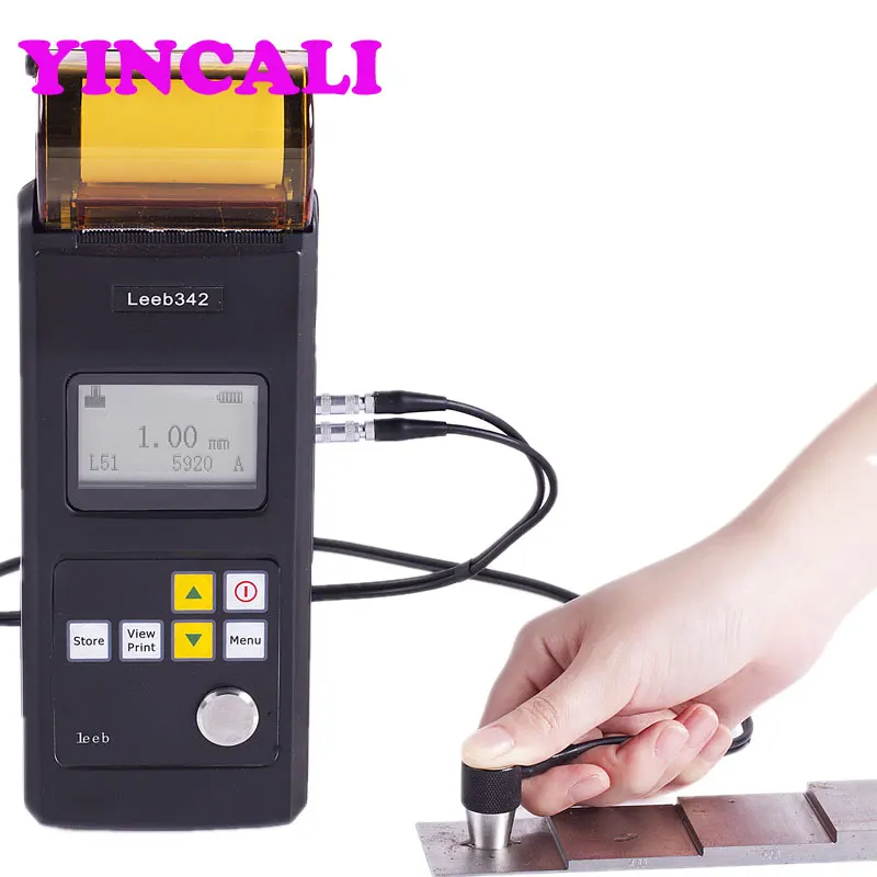 Newly Leeb342 Built-in thermal printer Ultrasonic Thickness Gauge Tester Measuring range(mm) 0.7~300 High Resolution 0.01mm
Newly Leeb342 Built-in thermal printer Ultrasonic Thickness Gauge Tester Measuring range(mm) 0.7~300 High Resolution 0.01mm