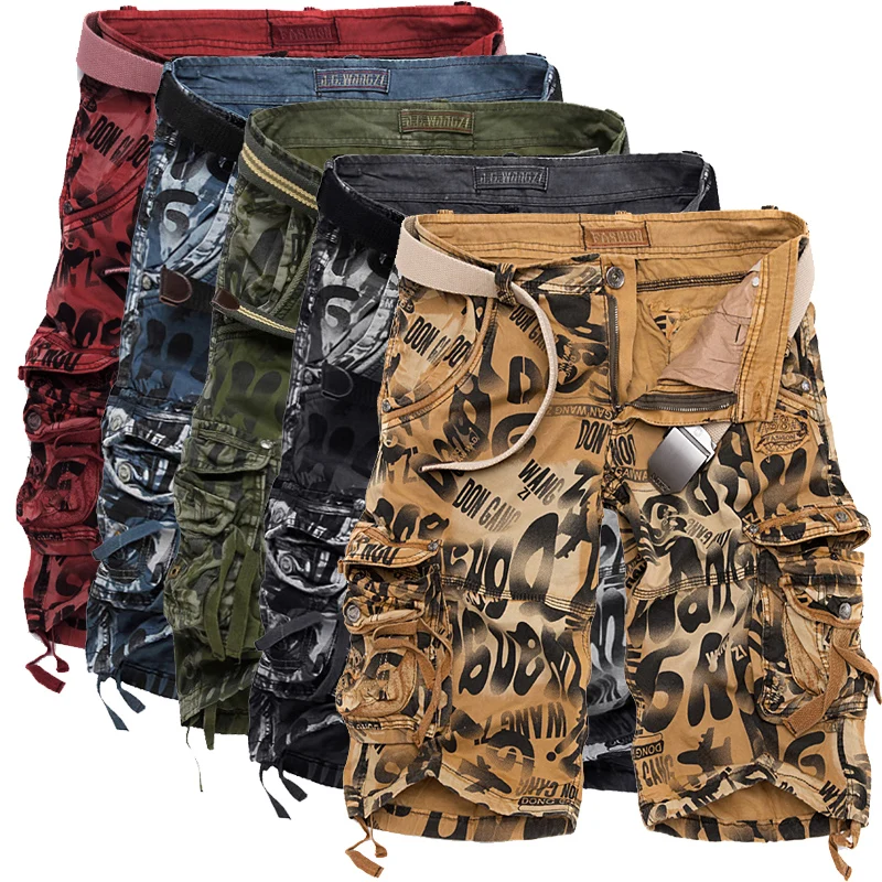 New Men Camouflage Cargo Shorts Casual Loose Short Pants Military Tactical Summer Style Knee Length Shorts Plus Size 29-38
New Men Camouflage Cargo Shorts Casual Loose Short Pants Military Tactical Summer Style Knee Length Shorts Plus Size 29-38