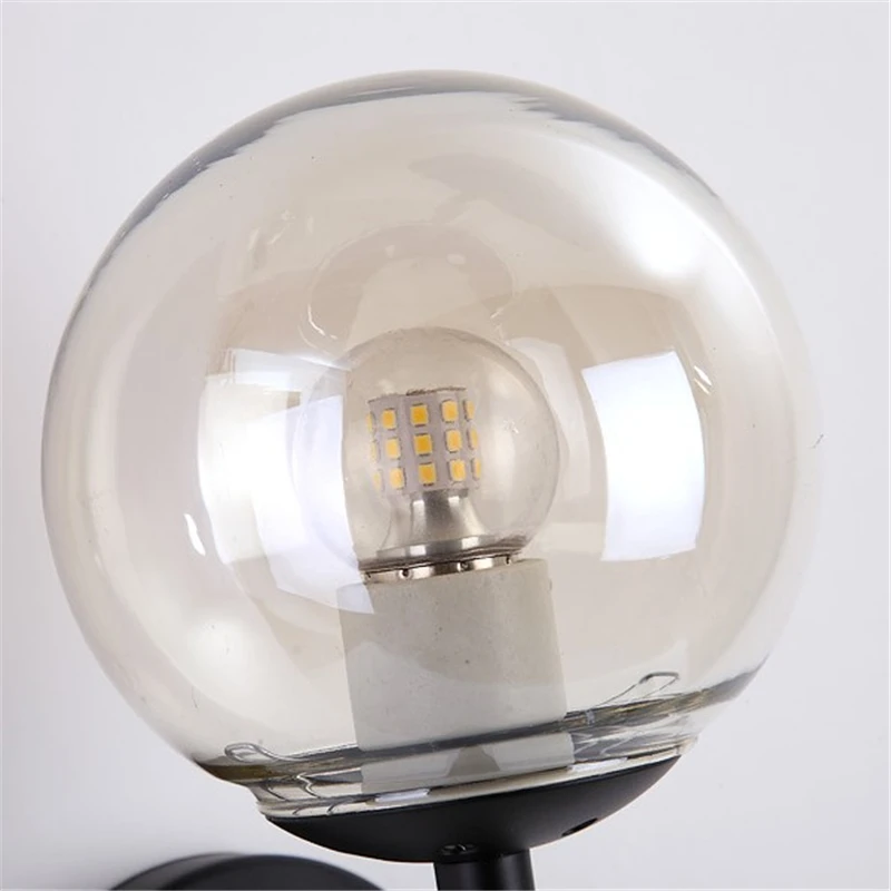 Modern Glass Ball Wall Lamp Sconce Led Bedroom Wall Light Fixtures Home Decor Nordic Foyer Living Room Cafe Corridor Luminaire
Modern Glass Ball Wall Lamp Sconce Led Bedroom Wall Light Fixtures Home Decor Nordic Foyer Living Room Cafe Corridor Luminaire