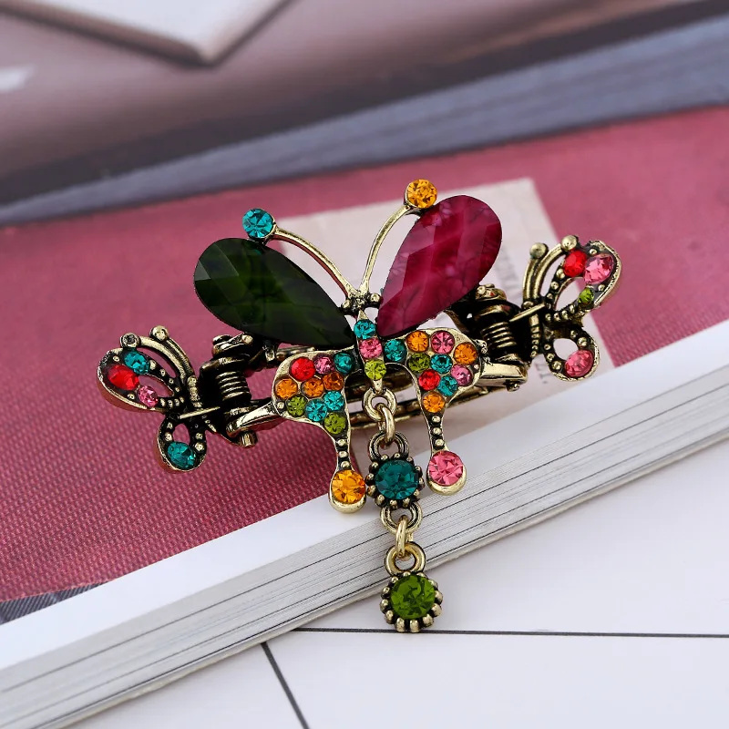 New fashion Retro Rhinestone Flower Hair Clips Elegant Women Barrettes Hairclips Hairpins Beauty Hairgrip Hair Accessories
New fashion Retro Rhinestone Flower Hair Clips Elegant Women Barrettes Hairclips Hairpins Beauty Hairgrip Hair Accessories