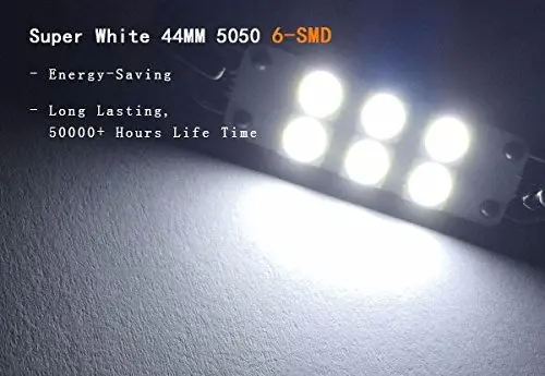 4pcs Car Led 44mm 5050 6SMD LED Bulbs Door Map Panel Lights Dual Arc Ring Automotive Festoon car dome light 12V white
4pcs Car Led 44mm 5050 6SMD LED Bulbs Door Map Panel Lights Dual Arc Ring Automotive Festoon car dome light 12V white