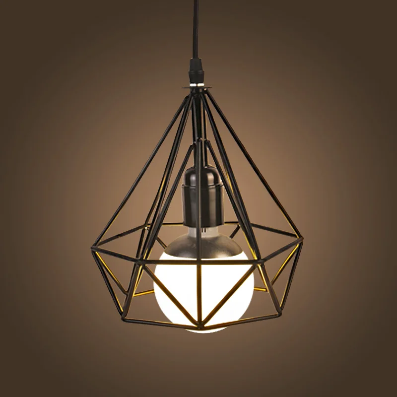 Винтажный железный подвесной светильник потолочный в стиле индастриал лофт