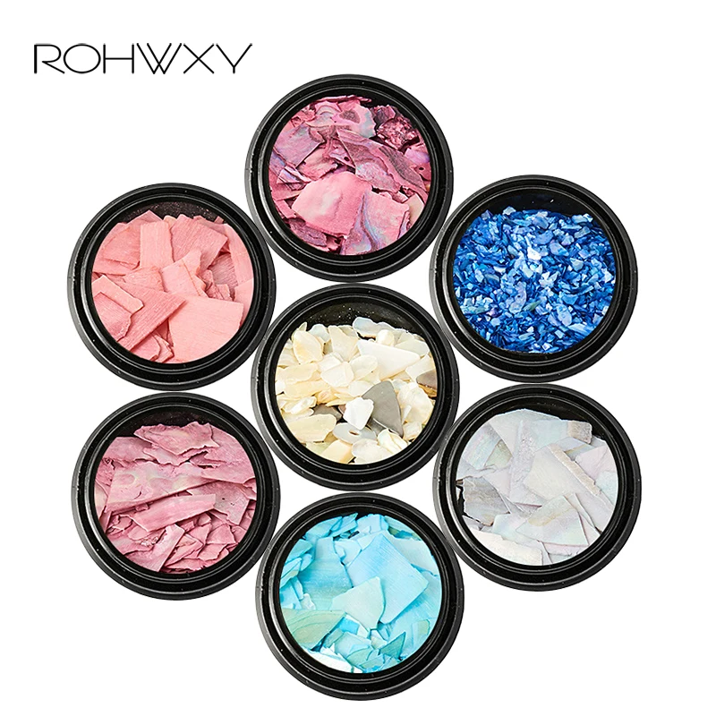 ROHWXY 3D мраморный камень Очаровательное украшение для ногтей сделай сам салон