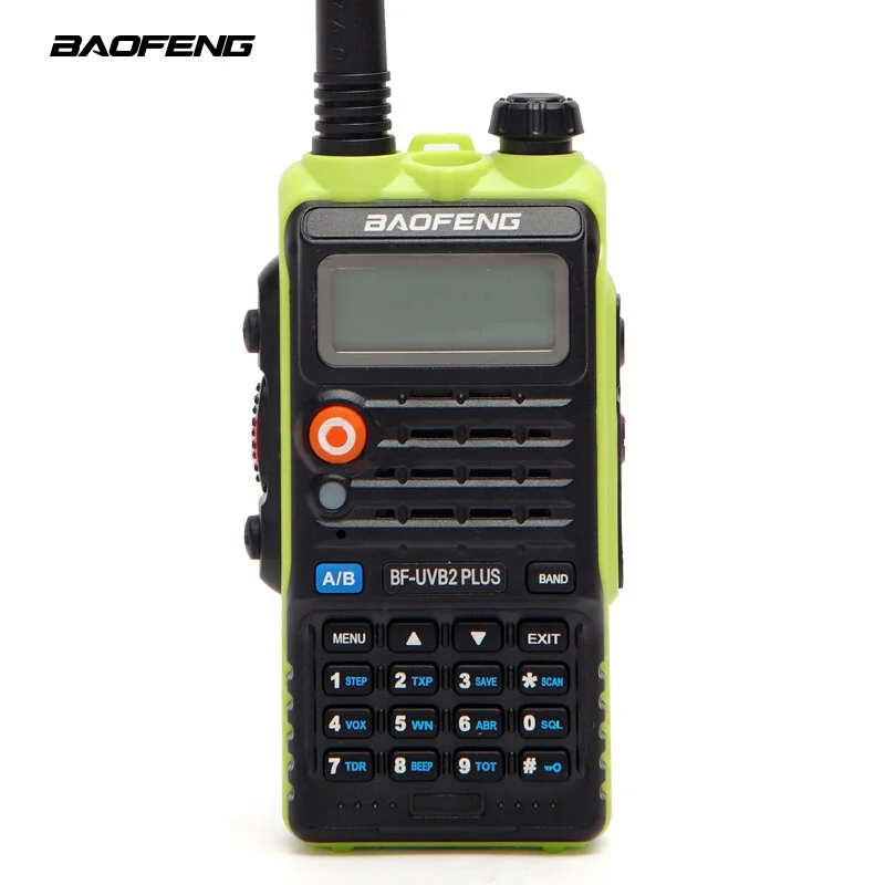 BAOFENG B2+Plus ham walkie talkie Green Dual Band Dual Dispaly Dual Standby silver 8W Transmit Power Emergency alarm Interphone
BAOFENG B2+Plus ham walkie talkie Green Dual Band Dual Dispaly Dual Standby silver 8W Transmit Power Emergency alarm Interphone