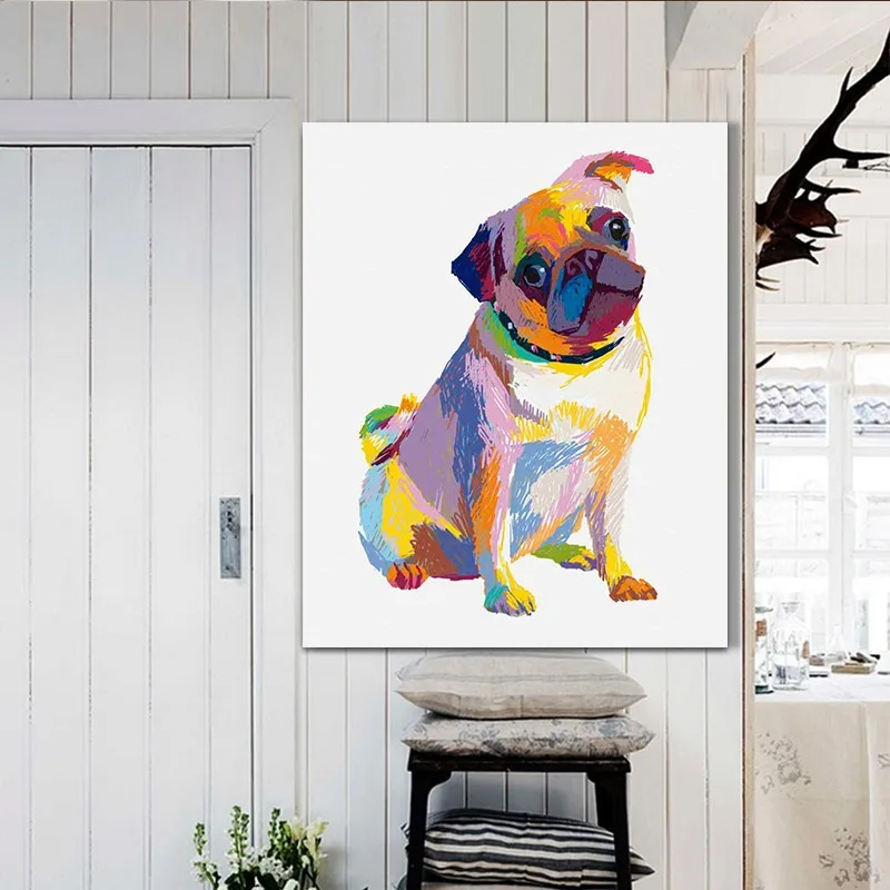 Handpainted Animal Modern Art For Home Decor High Quality New Home Abstract Lovely Dog Oil Paintings on Canvas Hang Pictures
Handpainted Animal Modern Art For Home Decor High Quality New Home Abstract Lovely Dog Oil Paintings on Canvas Hang Pictures