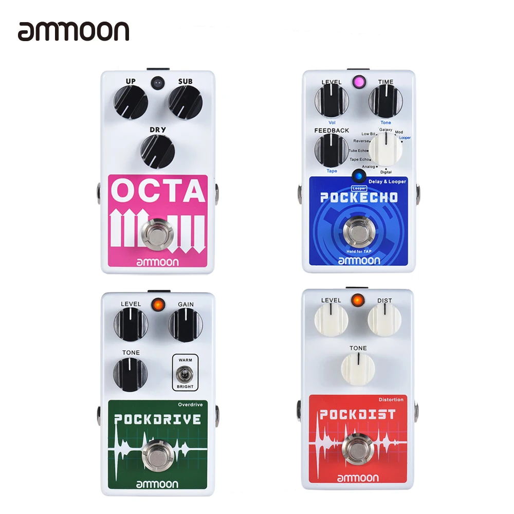 ammoon Guitar Effect Pedal 5 Effects Guitar Pedal Distortion/ Loop/ Delay/ Effect Guitar Parts & Accessories
ammoon Guitar Effect Pedal 5 Effects Guitar Pedal Distortion/ Loop/ Delay/ Effect Guitar Parts & Accessories