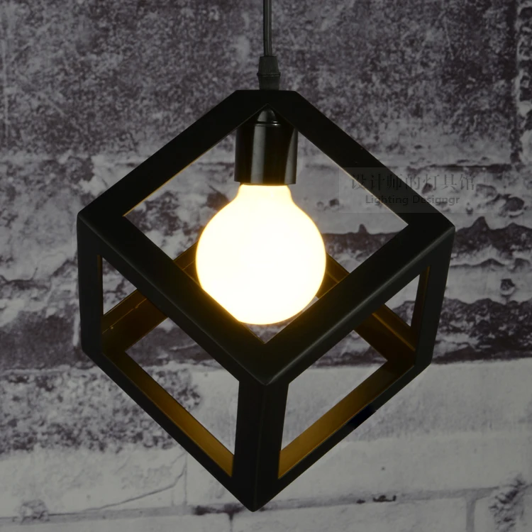 Cube iron black creative pendant lights vintage restaurant lamp bedroom pendant light foyer pendant lamps
Cube iron black creative pendant lights vintage restaurant lamp bedroom pendant light foyer pendant lamps