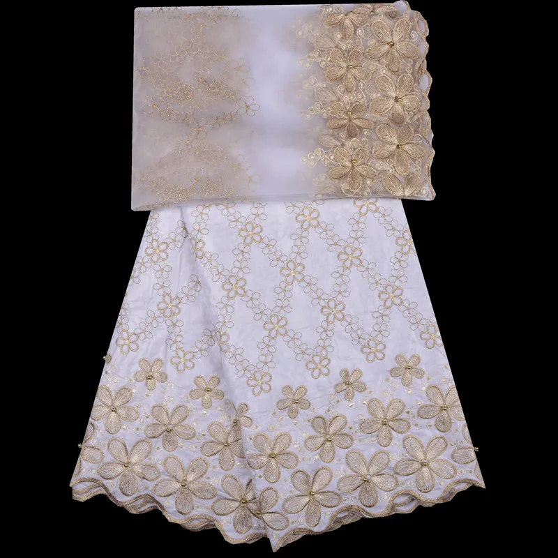 2018 New arrival African Bazin Riche Getzner fabric with Embroidery lace for dress African lace fabric 5+2Yards A1284
2018 New arrival African Bazin Riche Getzner fabric with Embroidery lace for dress African lace fabric 5+2Yards A1284