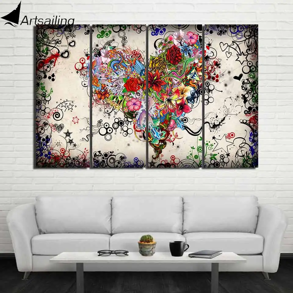 ArtSailing HD Printed 4 piece canvas art flower love heart romance painting pictures for living room Free shipping/ny-2525
ArtSailing HD Printed 4 piece canvas art flower love heart romance painting pictures for living room Free shipping/ny-2525