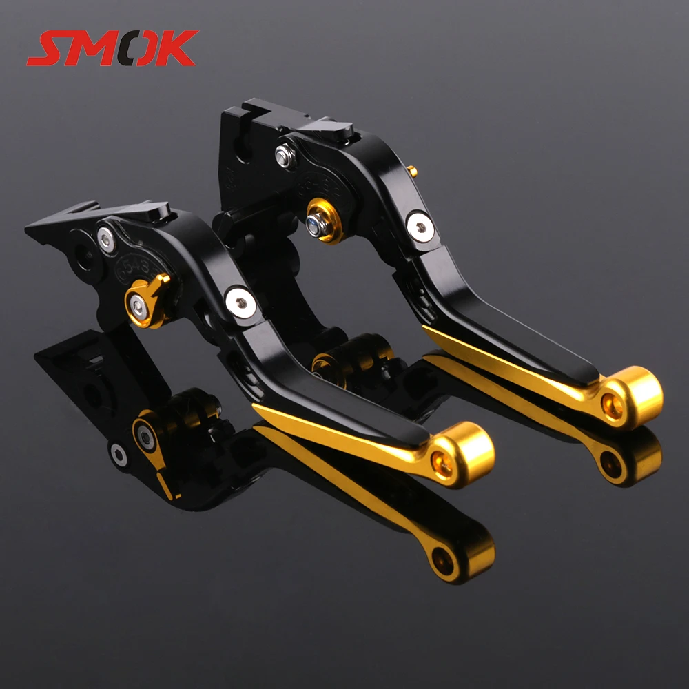 SMOK Motorcycle Accessories CNC Aluminum Alloy Adjustable Folding Extendable Brake Clutch Levers For Kawasaki Ninja 300
SMOK Motorcycle Accessories CNC Aluminum Alloy Adjustable Folding Extendable Brake Clutch Levers For Kawasaki Ninja 300