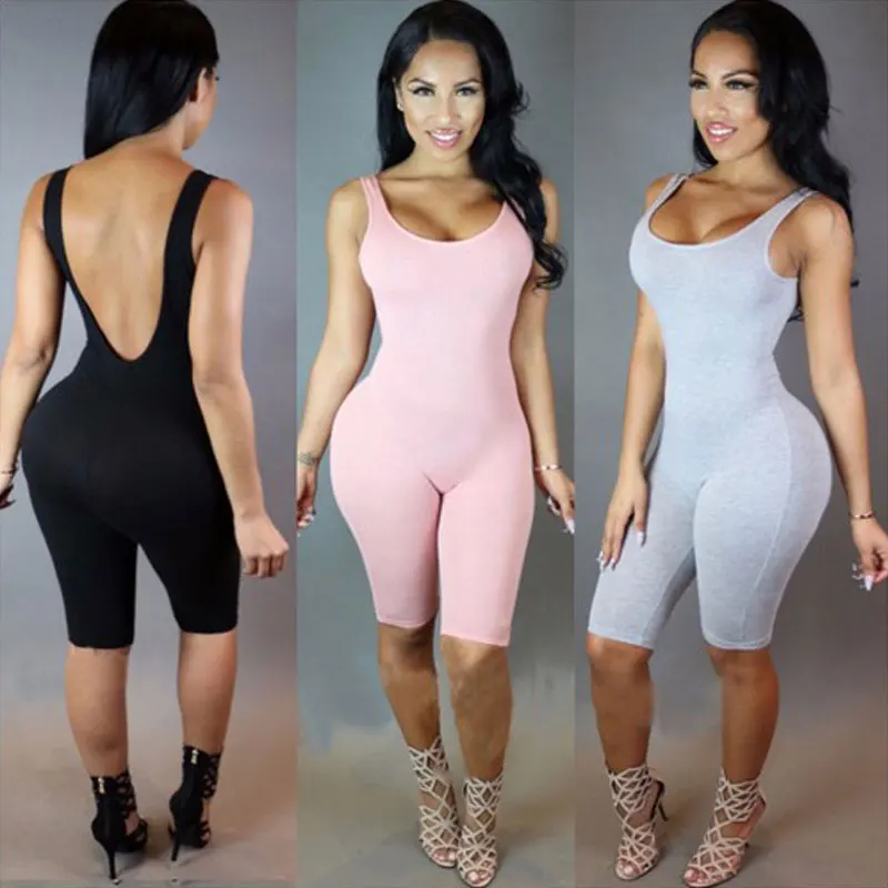 2019 Rompers Womens Jumpsuit Overalls Bodysuit Combinaison Femme Sexy Skinny Sleeveless Backless Bodycon Jumpsuit Women Playsuit
2019 Rompers Womens Jumpsuit Overalls Bodysuit Combinaison Femme Sexy Skinny Sleeveless Backless Bodycon Jumpsuit Women Playsuit