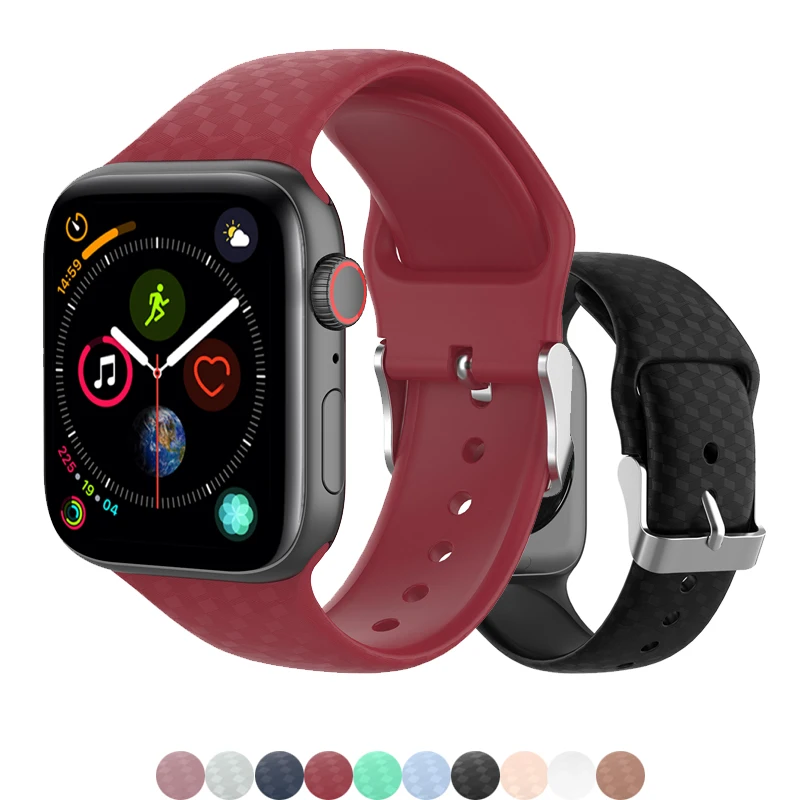 Ремешок с 3d-текстурой для apple watch band 44 мм 40 мм 42 мм 38 мм, силиконовый браслет для iwatch 6/5/4/3/2/SE, резиновый браслет
Ремешок с 3d-текстурой для apple watch band 44 мм 40 мм 42 мм 38 мм, силиконовый браслет для iwatch 6/5/4/3/2/SE, резиновый браслет