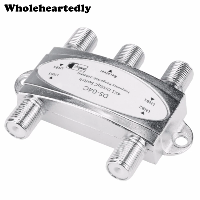 New Wideband 4x1 DiSEqC 2.0 Model 4x1W Premium Satellite Switch FTA Dish LNB High Isolation Switch For Satellite Receiver
New Wideband 4x1 DiSEqC 2.0 Model 4x1W Premium Satellite Switch FTA Dish LNB High Isolation Switch For Satellite Receiver