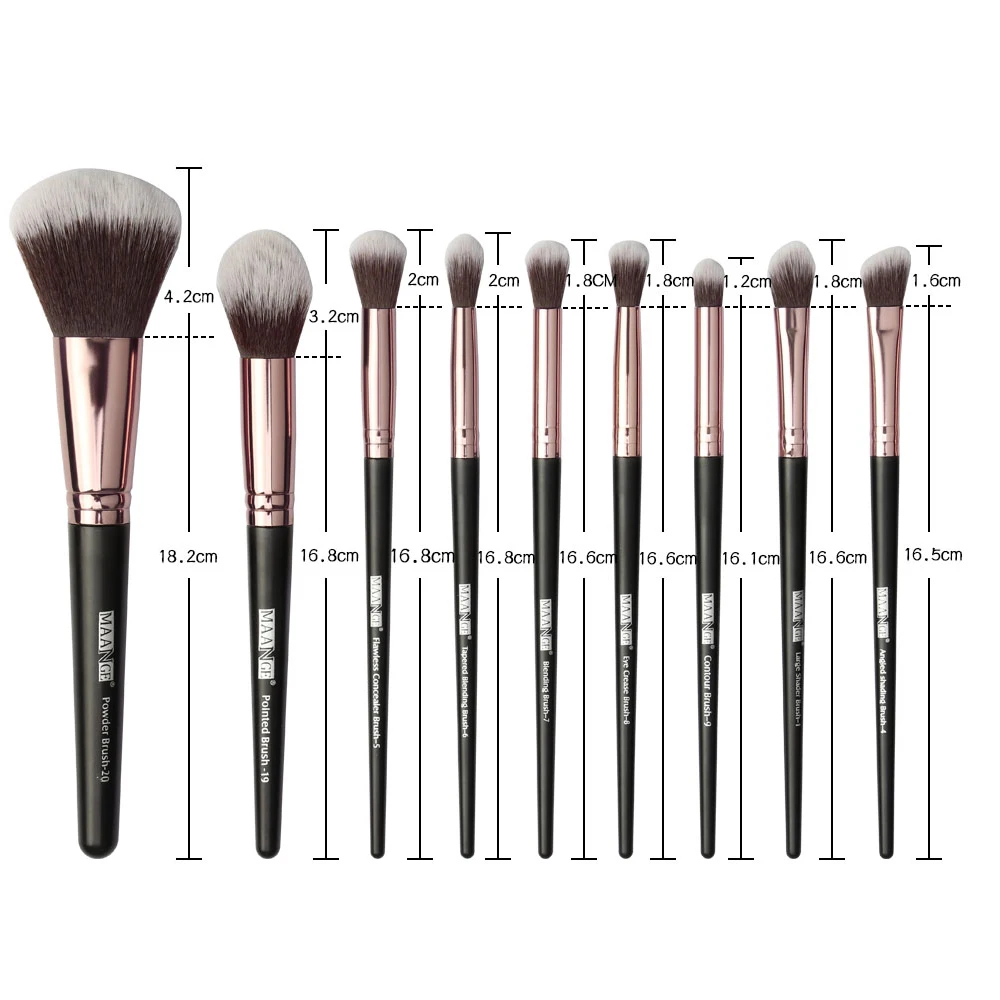 MAANGE 5-25 pcs Black Gold Makeup Brushes Set Powder Foundation Eye shadow Eyeliner Lip Brush Beauty Make Up Tools Kit Maquiagem
MAANGE 5-25 pcs Black Gold Makeup Brushes Set Powder Foundation Eye shadow Eyeliner Lip Brush Beauty Make Up Tools Kit Maquiagem