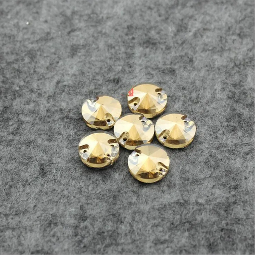Champagne 8-14mm Round Shape Two Holes Glass Sew On Stone Clothes Shoes Decoration
Champagne 8-14mm Round Shape Two Holes Glass Sew On Stone Clothes Shoes Decoration