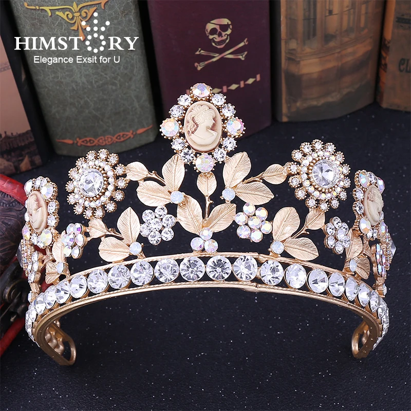 HIMSTORY Baroque Bridal Tiaras Crowns European Gold Bride Hairabnds Headpieces Rhinestone Beauty Wedding Hair Accessories
HIMSTORY Baroque Bridal Tiaras Crowns European Gold Bride Hairabnds Headpieces Rhinestone Beauty Wedding Hair Accessories