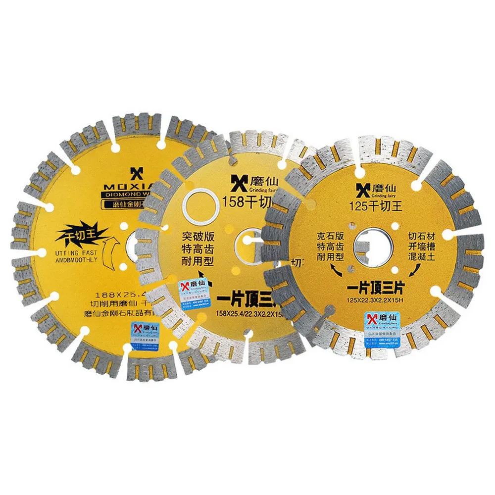 125/158/188mm Diamond Saw Blade Dry Cutting Disc for Marble Concrete Porcelain Tile Granite Quartz Stone Concrete Cutting Discs
125/158/188mm Diamond Saw Blade Dry Cutting Disc for Marble Concrete Porcelain Tile Granite Quartz Stone Concrete Cutting Discs