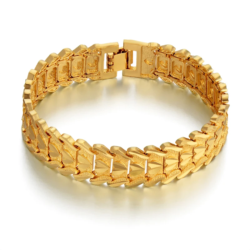 19CM Chain Link Bracelet Gold Color Chunky Bracelet 15MM Wide Heart Mens Chain Female Link Bracelets
19CM Chain Link Bracelet Gold Color Chunky Bracelet 15MM Wide Heart Mens Chain Female Link Bracelets