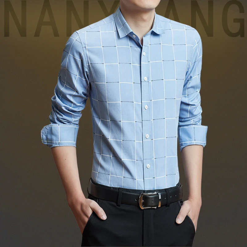YeddaMavis Blue Shirt Fashion Brand Men Clothes Slim Fit Men Long Sleeve Shirt Men Plaid Cotton Casual Men Shirt Plus Size M-5XL
YeddaMavis Blue Shirt Fashion Brand Men Clothes Slim Fit Men Long Sleeve Shirt Men Plaid Cotton Casual Men Shirt Plus Size M-5XL