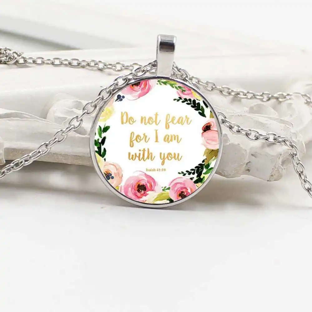 New Bible Scripture Necklace Glass Domed Scripture Reference Pendant Necklace for Christian Jewelry Party Faith Gift
New Bible Scripture Necklace Glass Domed Scripture Reference Pendant Necklace for Christian Jewelry Party Faith Gift