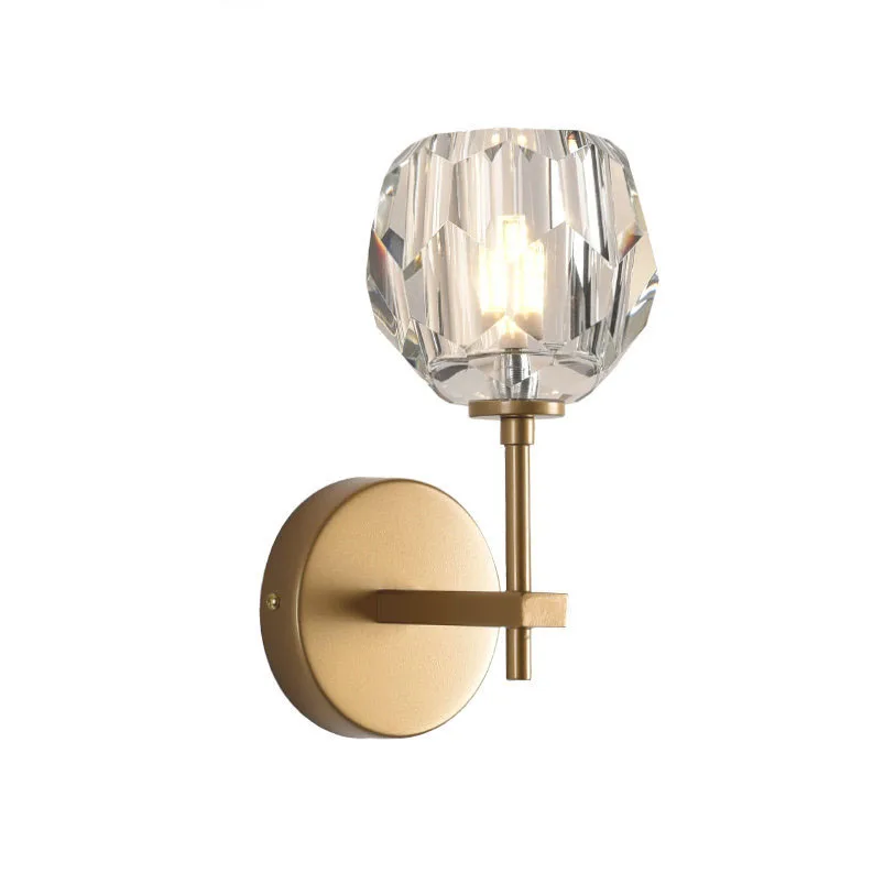 Postmodern Crystal Wall Light for Home Bedroom Bedside Nordic Wall Lighting Fixture Crystal Lampshade Golden Wall Lamp
Postmodern Crystal Wall Light for Home Bedroom Bedside Nordic Wall Lighting Fixture Crystal Lampshade Golden Wall Lamp