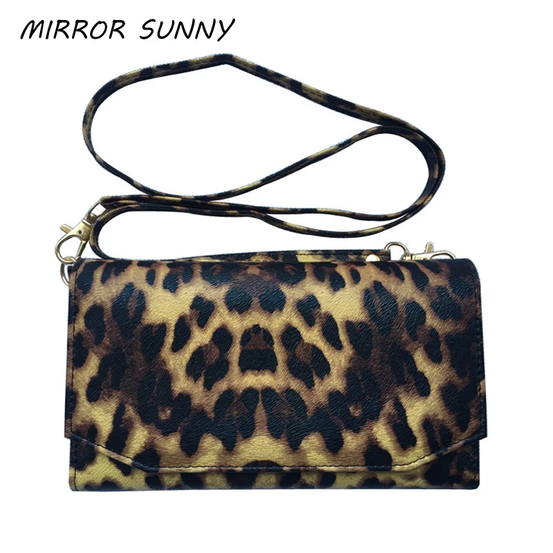 MIRROR SUNNY New Leopard PU leather women long wallet high quality female crossbody bag large capacity lady's cellphone purse
MIRROR SUNNY New Leopard PU leather women long wallet high quality female crossbody bag large capacity lady's cellphone purse