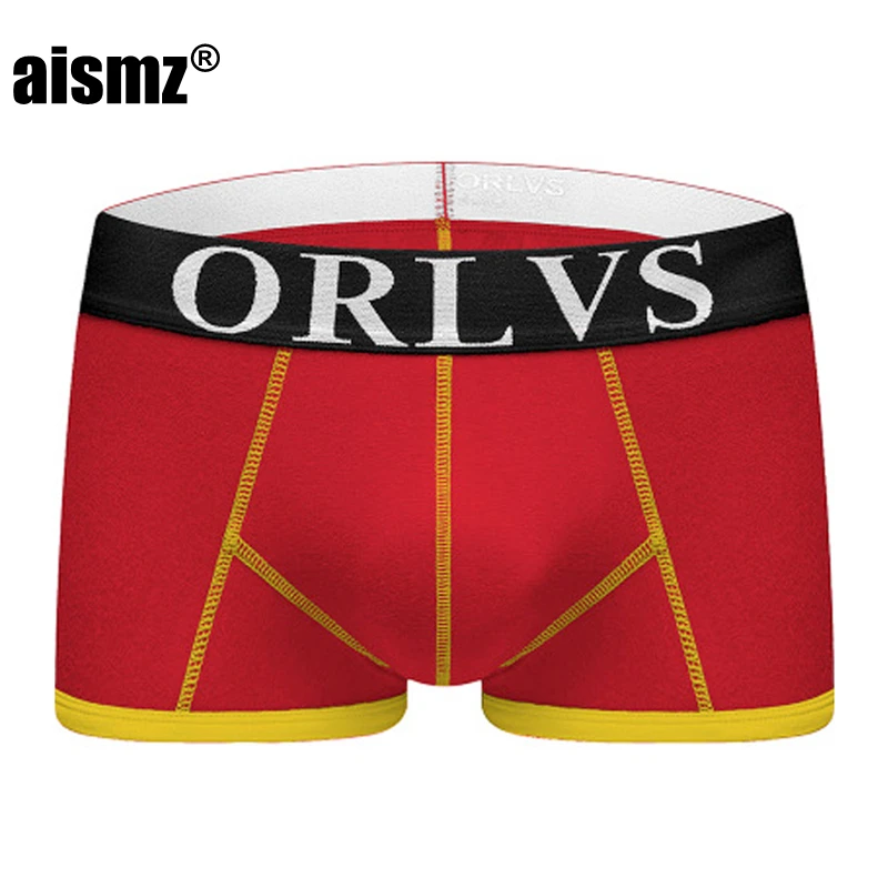 Aismz 5 шт./лот сексуальное мужское нижнее белье боксеры хлопок Cueca мужские трусы