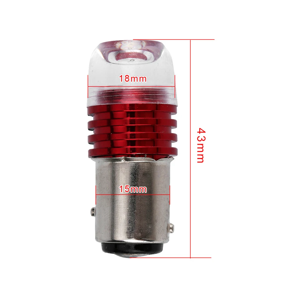 2Pcs Red white 1157 2357 Strobe Flashing LED Projector Bulbs For Car Tail Brake Lights Auto Turn Signal Lamp Bulb | Автомобили и