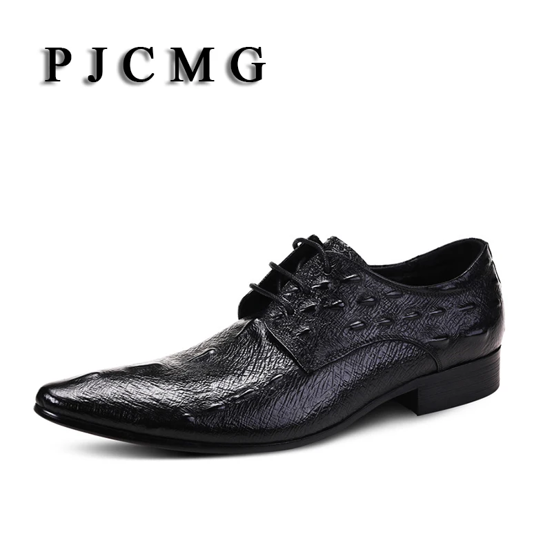 PJCMG New Breathable Black/Blue/Red Loafers Dress Genuine Leather Crocodile Style Pointed Toe Wedding Business Wedding Shoes
PJCMG New Breathable Black/Blue/Red Loafers Dress Genuine Leather Crocodile Style Pointed Toe Wedding Business Wedding Shoes