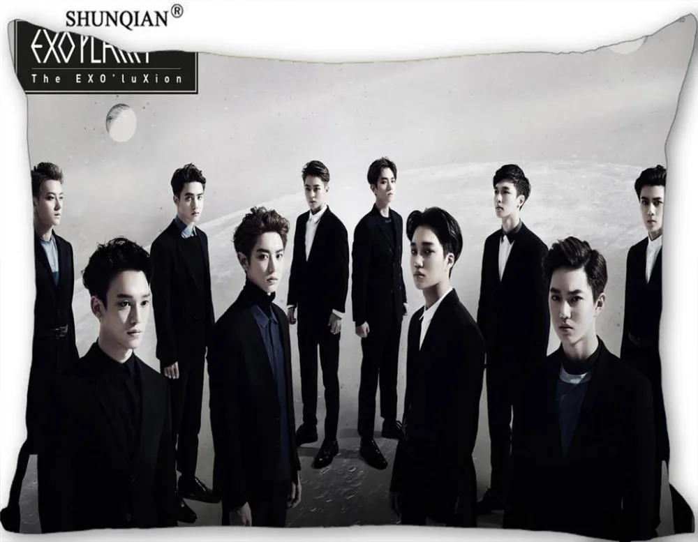 Hot Nice EXO Rectangle Pillowcase zipper Wedding Custom Pillow Case For Bedroom Pillow Cover(two sides) 17-12.29
Hot Nice EXO Rectangle Pillowcase zipper Wedding Custom Pillow Case For Bedroom Pillow Cover(two sides) 17-12.29