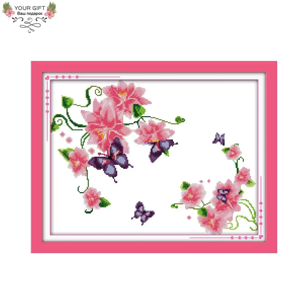 Joy Sunday Flower Home Decoration H134 14CT 11CT Stamped Counted Flowers Butterflies Flowers Embroidery Cross Stitch Kit
Joy Sunday Flower Home Decoration H134 14CT 11CT Stamped Counted Flowers Butterflies Flowers Embroidery Cross Stitch Kit