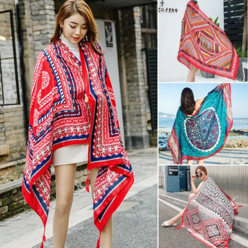 Oversized Womens Print Satin-Silk Square Scarf 80x100cm Large Wrap Lady Shawl Beach Cover up Woman Scarves Stole
Oversized Womens Print Satin-Silk Square Scarf 80x100cm Large Wrap Lady Shawl Beach Cover up Woman Scarves Stole