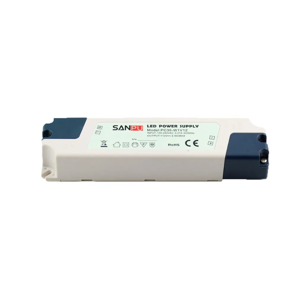 Непромокаемый источник питания sanpu IP20 PC35-W1V12 светодиодный драйвер 12V 35W непромокаемый электронный-белый серебристый (AC 100 ~ 240 V)
Непромокаемый источник питания sanpu IP20 PC35-W1V12 светодиодный драйвер 12V 35W непромокаемый электронный-белый серебристый (AC 100 ~ 240 V)