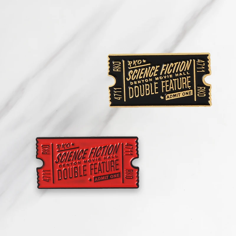 Black Red Gold Enamel Brooch Denim Clothing Backpack Movie Tickets Lapel Pin Button Badge Cartoon Jewelry Gift for friends
Black Red Gold Enamel Brooch Denim Clothing Backpack Movie Tickets Lapel Pin Button Badge Cartoon Jewelry Gift for friends
