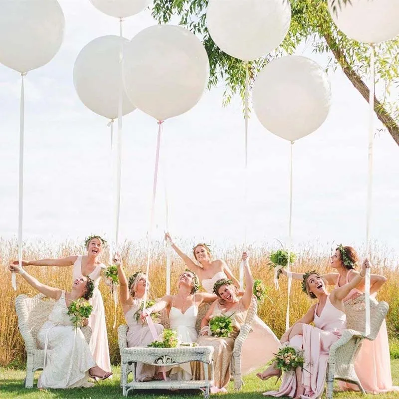 18inch white balloons Birthday Wedding engagement bridal baby shower boy girl Bachelorette Hen Party team bride tribe decoration
18inch white balloons Birthday Wedding engagement bridal baby shower boy girl Bachelorette Hen Party team bride tribe decoration