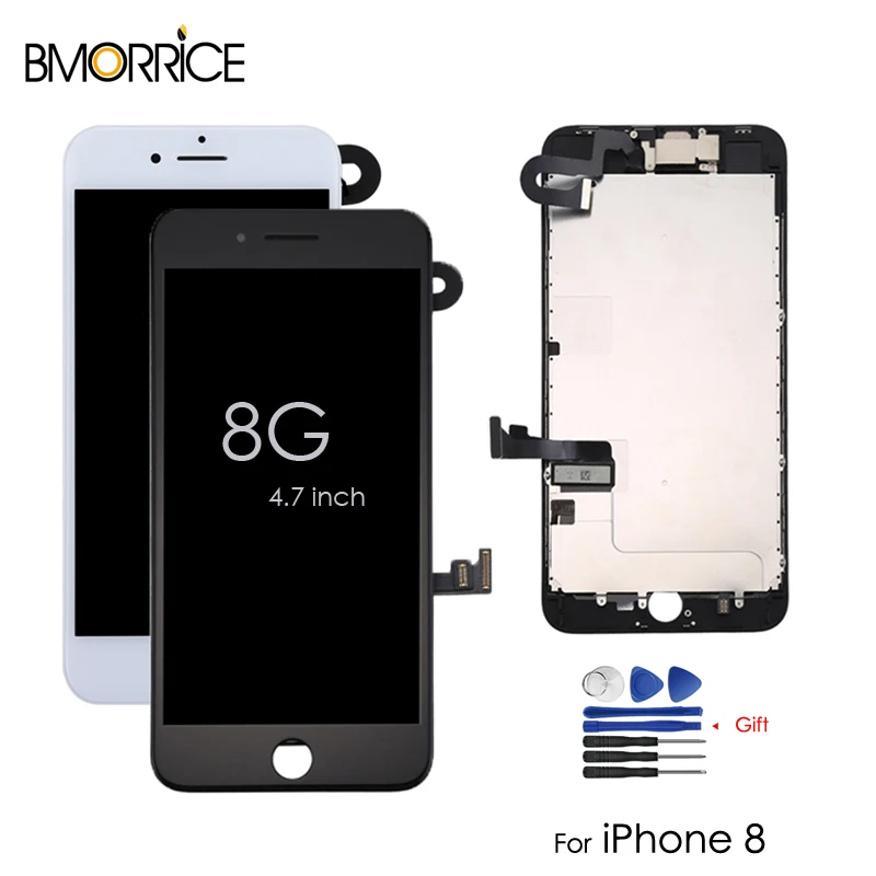 Фото ЖК дисплей для iPhone 8 8G сенсорный экран дигитайзер + фронтальная - купить