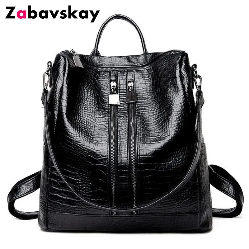 PU Leather backpack 2020 Crocodile women backpack school bags students backpack ladies women's travel bags leather package QT16
PU Leather backpack 2020 Crocodile women backpack school bags students backpack ladies women's travel bags leather package QT16